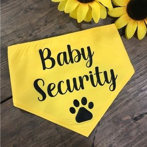 NEW BABY ANNOUNCEMENT DOG BANDANA